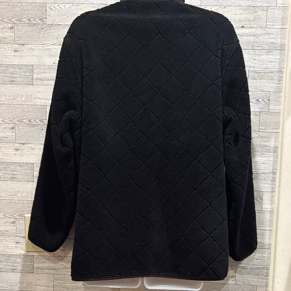 Woolrich Black Quilted Teddy Jacket - Picture 2 of 4